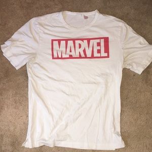 Medium White Marvel T-Shirt